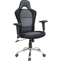 Ergonomic Office Chair - High Back Mesh Contemporary Executive Swivel Chair - BT-9015-GYBK-GG