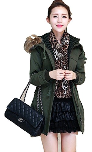 レディース モッズコート ファー付 ミリタリーフード ブルゾン パーカー 大きいサイズ 防寒 暖かい 2色 コート  可愛いスカーフ付き s046