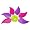 Flower Table Art Serving Set - Pink and Orchid (7-pieces)
