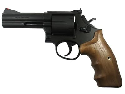 マルシン【モデルガン】 SMITH&WESSON モデルガン完成品：M586　4インチ　木製グリップ付き　357マグナム