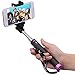 Mpow iSnap X One-piece U-Shape Self-portrait Monopod Extendable Selfie Stick with built-in Bluetooth Remote Shutter for iOS & Android Smartphones