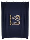 ST. LOUIS RAMS OFFICIAL TEAM JERSEY SHOWER CURTAIN