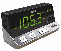 RCA RPC100 AM/FM Clock Radio with Extra Large LED Display