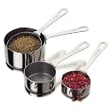 Amco Basic Ingredients Stainless Steel Measuring Cups, Set of 4