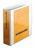 TOPS Cardinal Antimicrobial ClearVue Locking Round Ring Binder, 3 Inch, White, 417Um99QDjL. SL160 TOPS Cardinal Antimicrobial ClearVue Locking Round Ring Binder, 3 Inch, White,