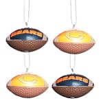 Chicago Bears 4 Mini Image Football Christmas Ornaments