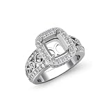 0.75 CT Round Diamond Antique Engagement Ring, F - G Color, VS1 - VS2 Clarity