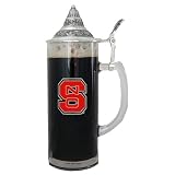 North Carolina State Wolfpack 20oz Tall Lidded Stein - NCAA College Athletics - Fan Shop Merchandise