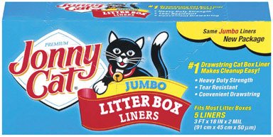 JONNY CAT Jumbo Litter Box Drawstring Liner - 