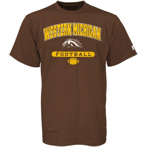 Russell Western Michigan Broncos Brown Football T-shirt