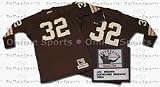 Review   / 1964 Cleveland Browns Authentic Throwback NFL Dark Jersey From Mitchell and Ness, With #32 On Jersey
