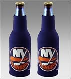 SET 2 NEW YORK ISLANDERS NHL BOTTLE SUIT KOOZIE COOLERS