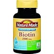 Nature Made Biotin 2,500 mcg - 180 Liquid Softgels