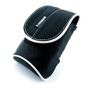 i-nique - (Casio EXILIM Zoom EX-Z9) - 'Dude Bag' - (black) - Digital camera case (small) by i-nique