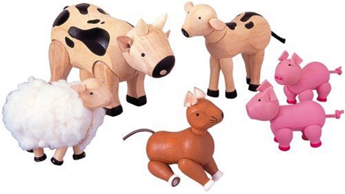 Childrens Toyshop  Toys : Plan Toys 71350: Farm Animals