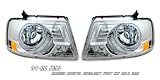 04-06 FORD F150 CCFL HEADLIGHT CHROME CRYSTAL W/HALO RING