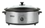 Nesco 4816-25PRG Professional 6-Quart Stainless Steel Roaster Oven with Glass Cover, Porcelain Cookwell