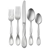 Oneida Satin Aquarius 20-Piece Stainless Flatware Set, Service for 4