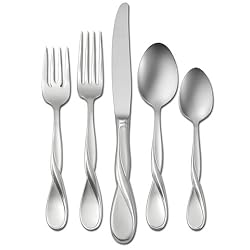 Oneida Satin Aquarius 20-Piece Stainless Flatware Set, Service for 4