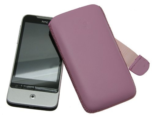 Suncase Leder Etui f&uuml;r HTC Legend pink Preisvergleich