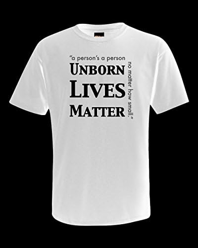 Unborn Lives Matter White (Large) T-shirt