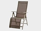 Siena Garden Parma Relax mocca/champagner Gestell: champagner Bezug mocca 4*4