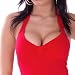 ROT seXY NecKhoLder ToP nEU x-Trem Gr 34 36 38 WoW