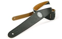 Black 'Two Tone Series' Faux Leather Guitar Strap for Electric/Acoustic/Bass Guitar