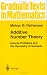 Books : Additive Number Theory: Inverse Problems and the Geometry of Sumsets (Graduate Texts in Mathematics) (Vol 165)