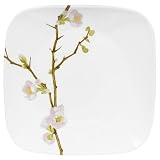 Corelle Square 10-1/4-Inch Dinner Plate, Cherry Blossom