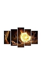 Wall Decor Fotocuadro 5 Piezas Pirámide Fireworld