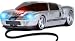 Roadmice Wired Car Mouse Ford GT Silver w/Black Stripes