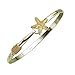 Sterling Silver Gold Plated Hammered Textured Star