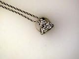 14K Diamond Trio Necklace