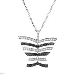 0.84 Ctw Si2-Si3 Color G-H Diamonds 14K Gold Necklace