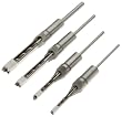 Woodstock D2845-1/4-to-1/2-Inch Mortising Chisel Set, 4-Piece