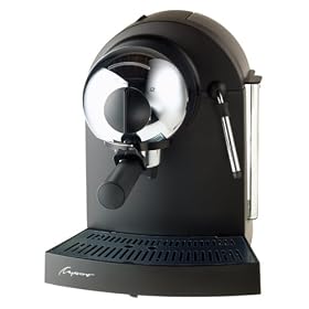 Capresso 113.05 Espresso Classic Luxe Black with Chrome Accent by Capresso