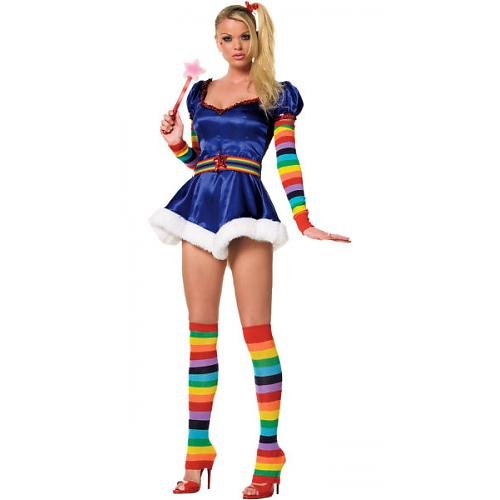 FREE SHIPPING - Starburst - Womens Sexy Rainbow Bright Costume