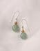  : GREEN AVENTURINE AMBER EARRINGS
