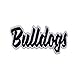 Bulldogs - Black/White - Team Mascot - Words/Names - Iron on Applique/Embroidered Patch