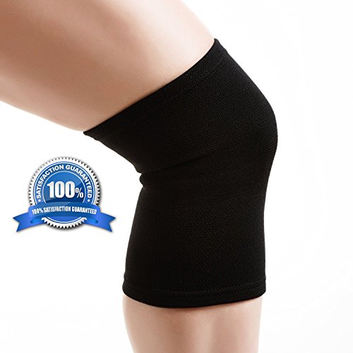 Wolsport Premium Knee Support Sleeve - High performance for men and women - Great for running, basketball, weight lifting and crossfit - ideal compression and very comfortable, elastic, high quality material - Protect your knees - 5 Year Guarantee