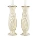 Lenox Housewarming Ivory China Gold Banded Pair of Candlesticks