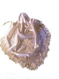Infants Christening | Baptism Cape White Satin Decorative Lace Trim Infant Boys, Baby Girls