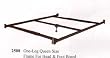 Unique One-Leg Queen Size Frame For Head & Foot Board