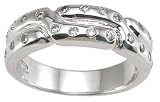 Sterling Silver Cubic Zirconia CZ Wedding Band Ring