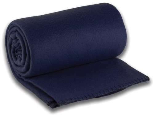 Lewis N. Clark Travel Blanket, Navy, One Size