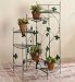 Outdoor Living : Metal Staircase Design Plant Stand, Green Ivy Motif - Aspen Country Store