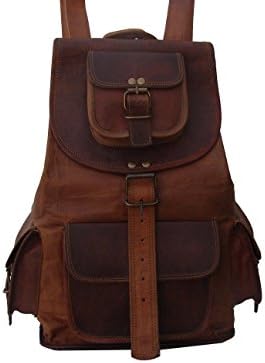 New Genuine Leather BackPack Rucksack Travel Bag For Men's and Women's
