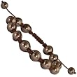 10mm Brown Shell Pearl Shamballa Bracelet