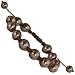 10mm Brown Shell Pearl Shamballa Bracelet